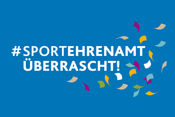 Logo der Aktion #SPORTEHRENAMT ÜBERRASCHT!